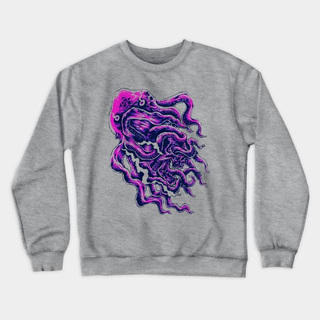 Violent octopus Crewneck Sweatshirt by barmalisiRTB